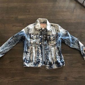 True Religion medium trucker jacket (never worn)